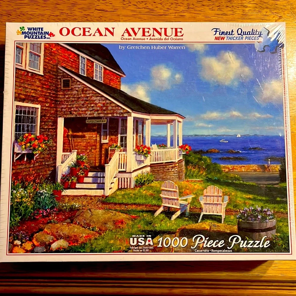 White Mountain Puzzles. Ocean Avenue. 1000 pieces. New in wrap - Picture 1 of 2